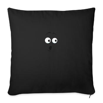 Conception de choc - Coussin et housse de 45 x 45 cm - noir - Devant
