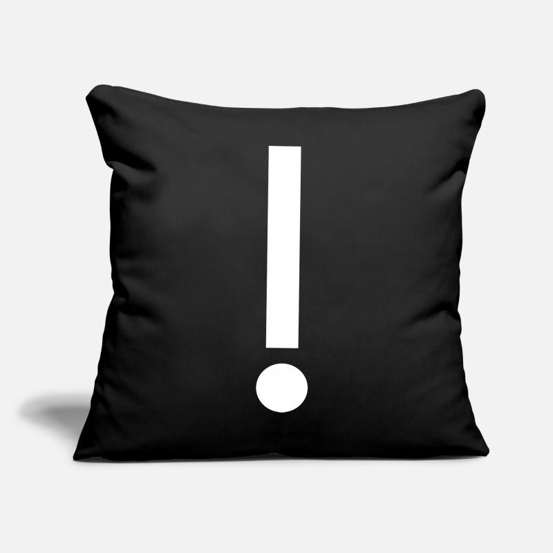 Modèle de modèle de point d’exclamation Modèle Coussin et housse de 45 x 45 cm