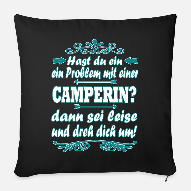 Campen - Sofakissen mit Füllung 45 x 45 cm - Schwarz