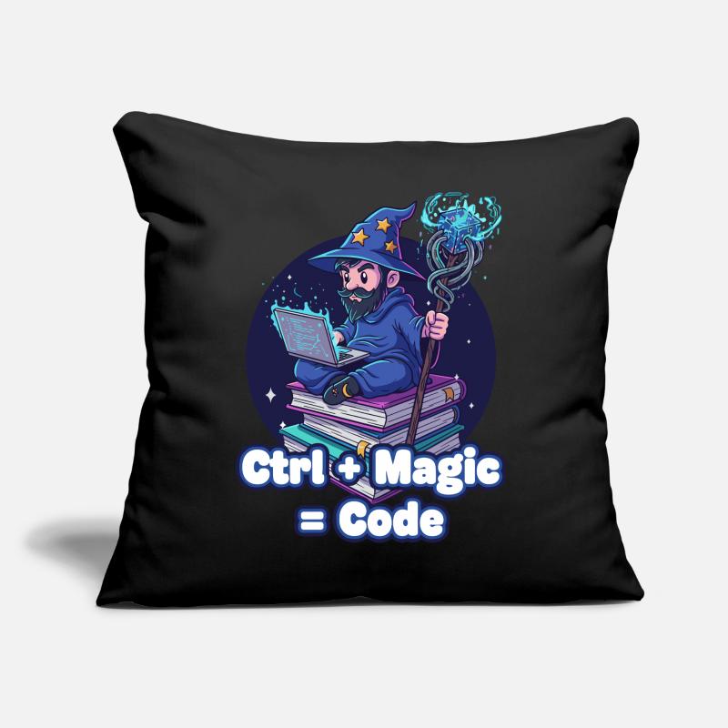 Ctrl Magic Code Wizard Sofa pillow with filling 45cm x 45cm