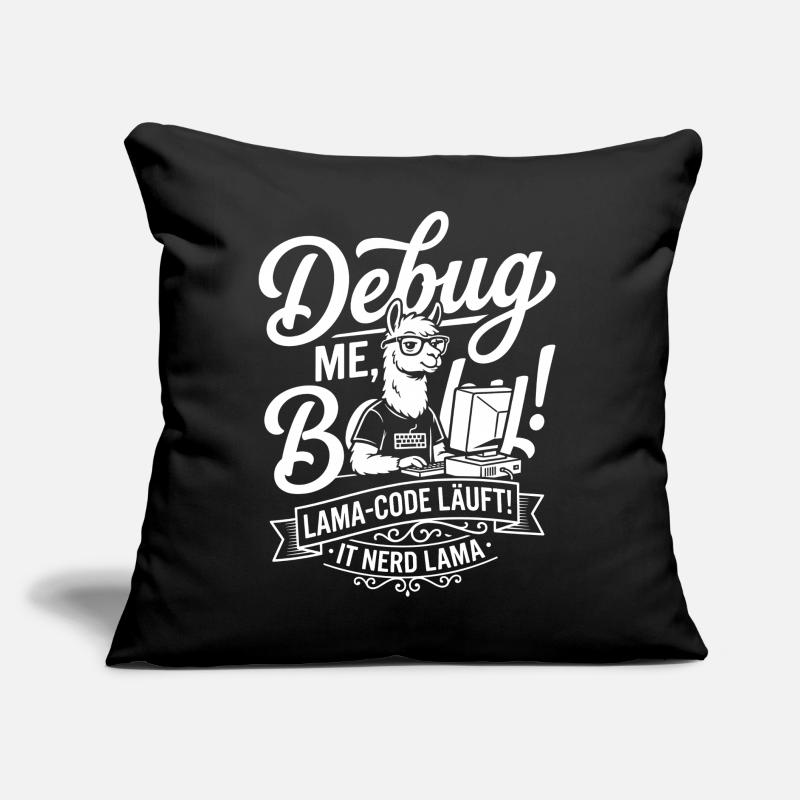 Lama Code Debug Design Sofa pillow with filling 45cm x 45cm