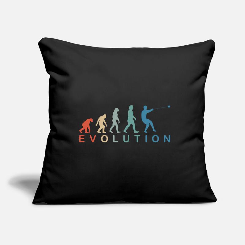 Marteau lancer de marteau hommes Evolution Retro Coussin et housse de 45 x 45 cm