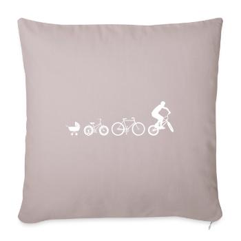 Évolution du BMX - Coussin et housse de 45 x 45 cm - taupe clair - Devant