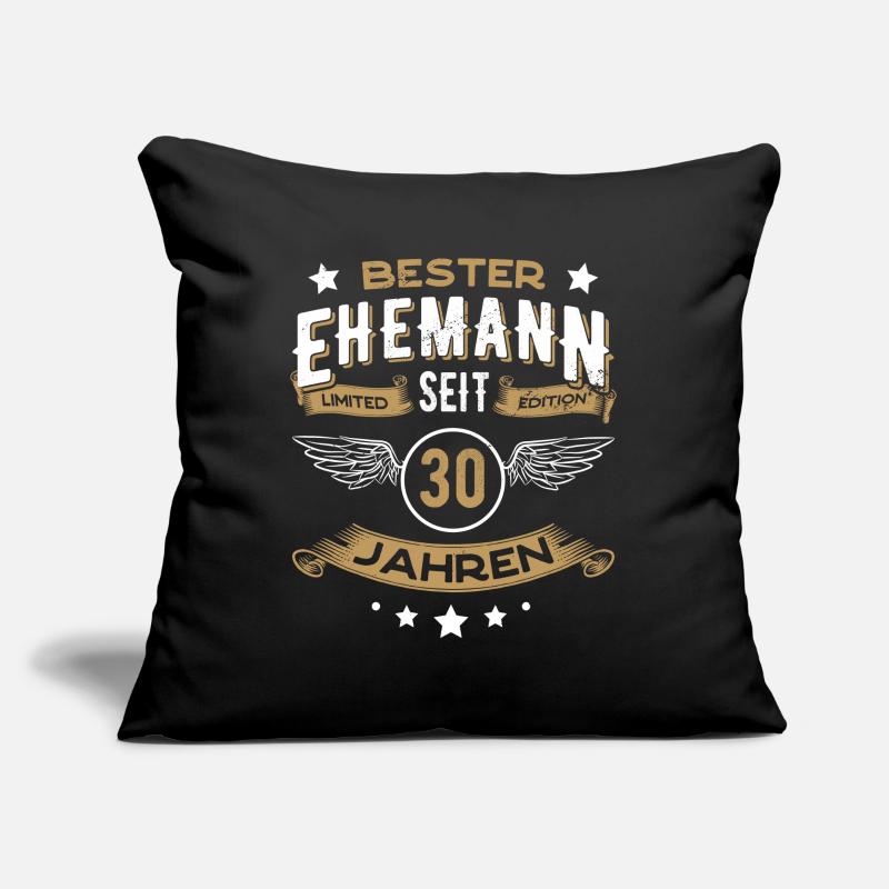 Bester Ehemann seit 30 Jahren Geschenk Sofakissen mit Füllung 45 x 45 cm