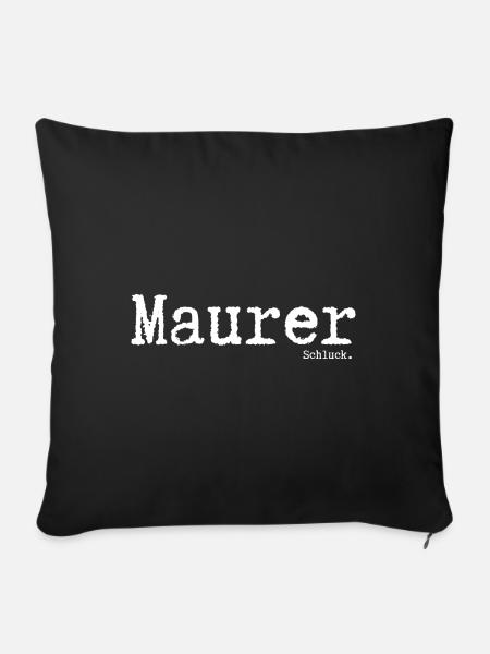 Maurer Schluck. - Sofakissen mit Füllung 45 x 45 cm - Schwarz