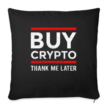 CRYPTO ANARCHY - Sofakissen mit Füllung 45 x 45 cm - Schwarz - Vorne