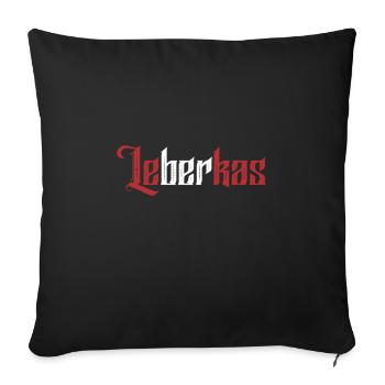 Leberkas - Sofakissen mit Füllung 45 x 45 cm - Schwarz - Vorne