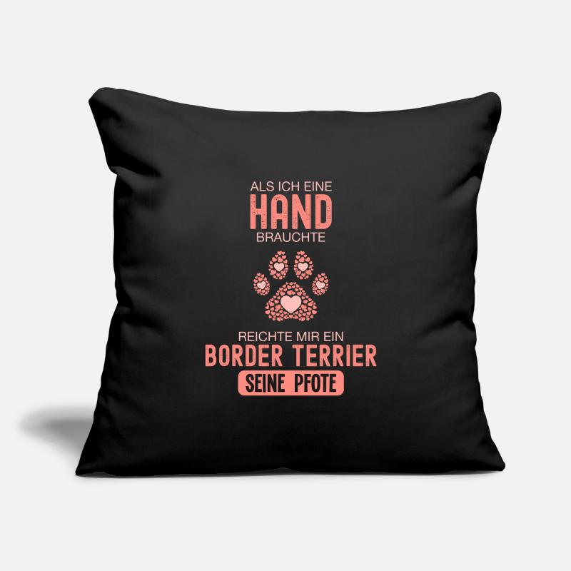 Geschenkidee Border Terrier Sofakissen mit Füllung 45 x 45 cm
