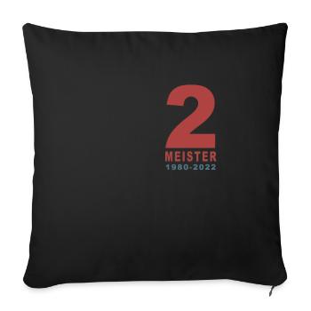 Champion de Francfort 2022 - Coussin et housse de 45 x 45 cm - noir - Devant