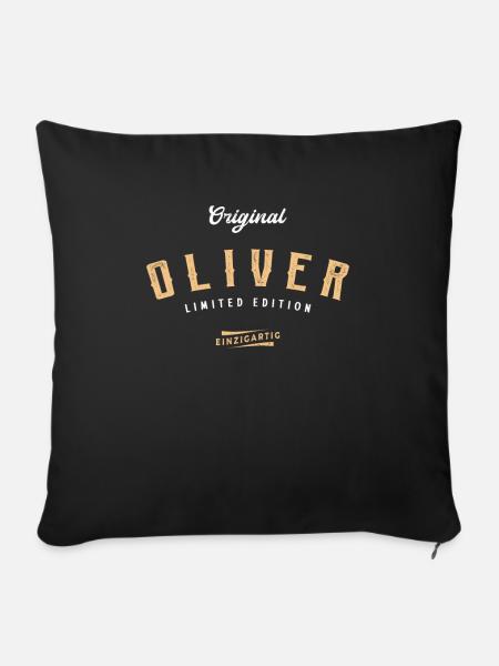 Oliver Limited Edition - Sofakissen mit Füllung 45 x 45 cm - Schwarz