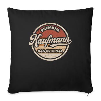 Kaufmann Original Einzelhandel Großhandel - Sofakissen mit Füllung 45 x 45 cm - Schwarz - Vorne