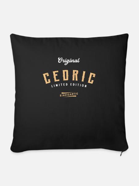 Cedric Limited Edition - Sofakissen mit Füllung 45 x 45 cm - Schwarz
