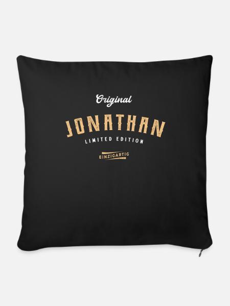 Jonathan Limited Edition - Sofakissen mit Füllung 45 x 45 cm - Schwarz