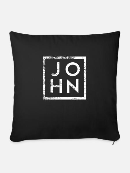 John Minimalismus - Sofakissen mit Füllung 45 x 45 cm - Schwarz