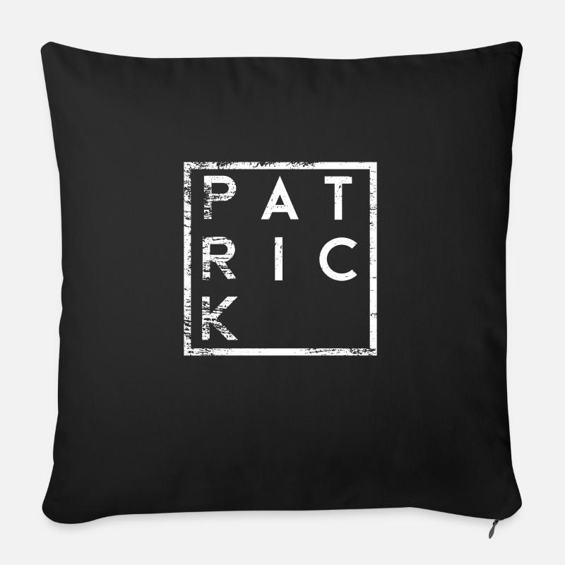 Patrick Minimalismus - Sofakissen mit Füllung 45 x 45 cm - Schwarz