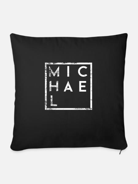 Michael Minimalismus - Sofakissen mit Füllung 45 x 45 cm - Schwarz