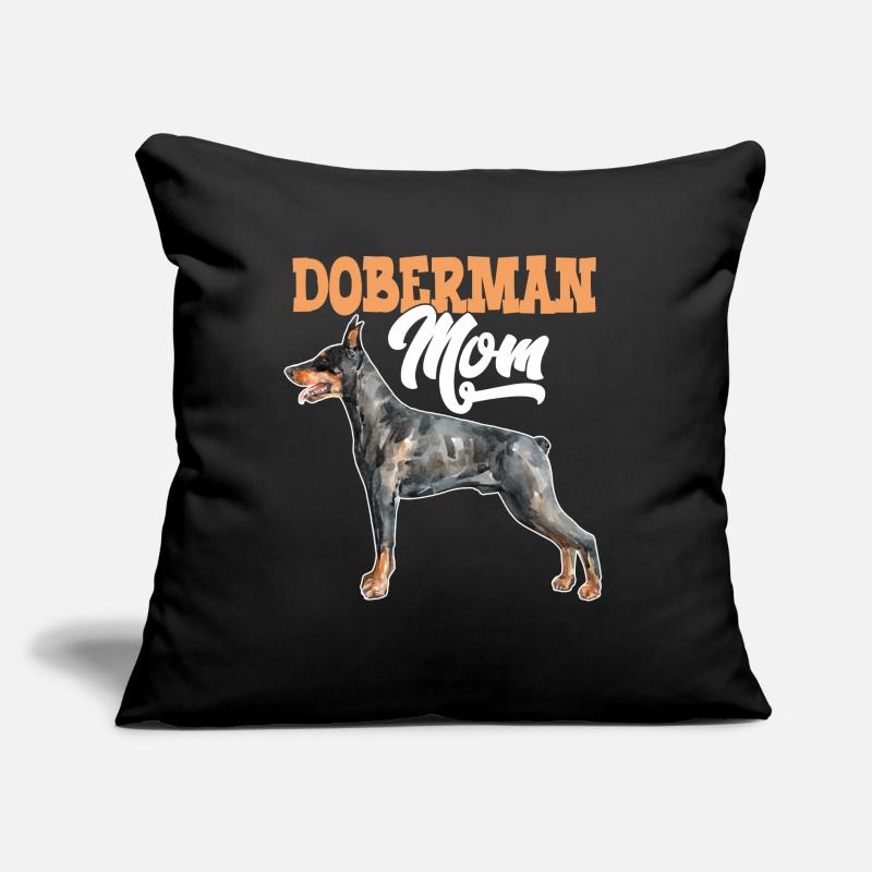 Dobermann Hund Dobermann Mutter Sofakissen mit Füllung 45 x 45 cm