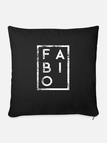 Fabio Minimalismus - Sofakissen mit Füllung 45 x 45 cm - Schwarz