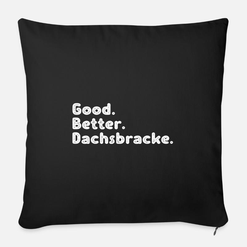 Dachsbracke - Sofakissen mit Füllung 45 x 45 cm - Schwarz