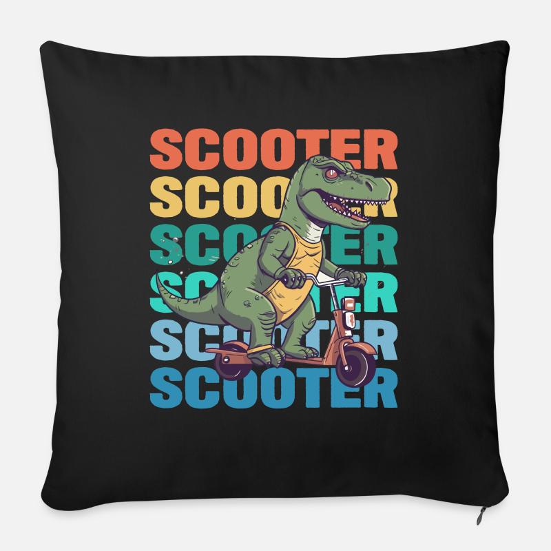 Scootering T Rex - Sofakissen mit Füllung 45 x 45 cm - Schwarz
