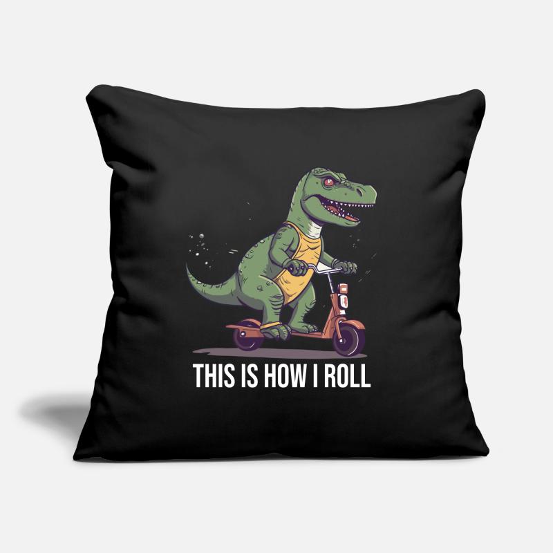 Scootering T Rex C’est comme ça que je roule Coussin et housse de 45 x 45 cm