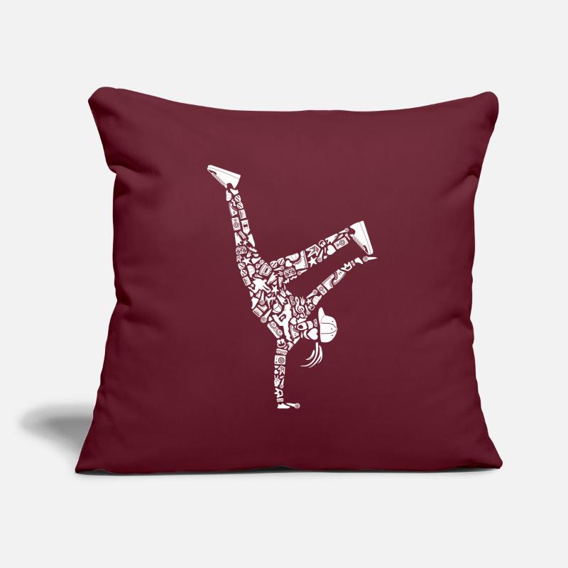 Breakdancing Breakdancer Mädchen Frauen Breakdance Sofakissen mit Füllung 45 x 45 cm