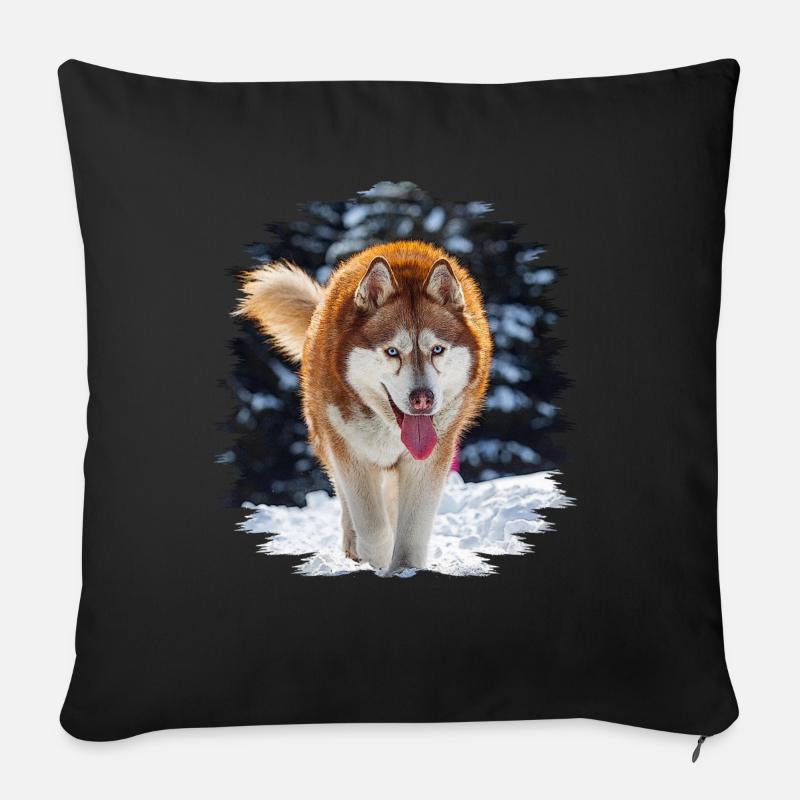 Husky - Sofakissen mit Füllung 45 x 45 cm - Schwarz