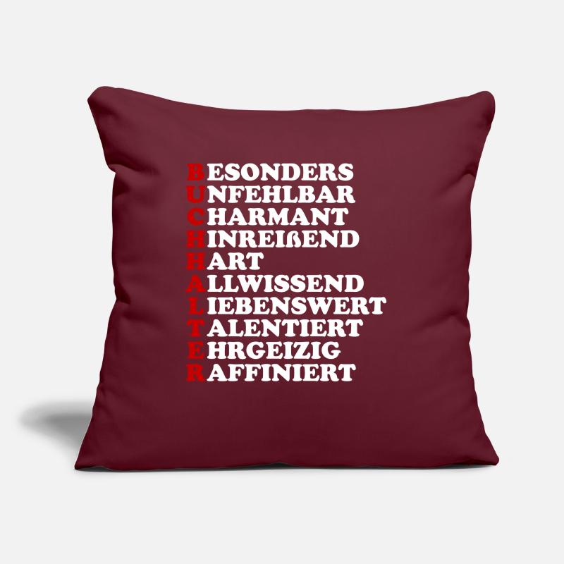 buchhalter spruch Sofakissen mit Füllung 45 x 45 cm