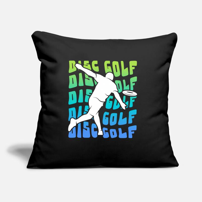Disc Golf Disc Vintage Disc Golf Disc Golfer Sofa pillow with filling 45cm x 45cm