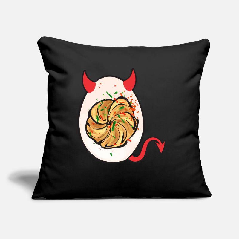 Gefüllte Eier Deviled Eggs Sofakissen mit Füllung 45 x 45 cm