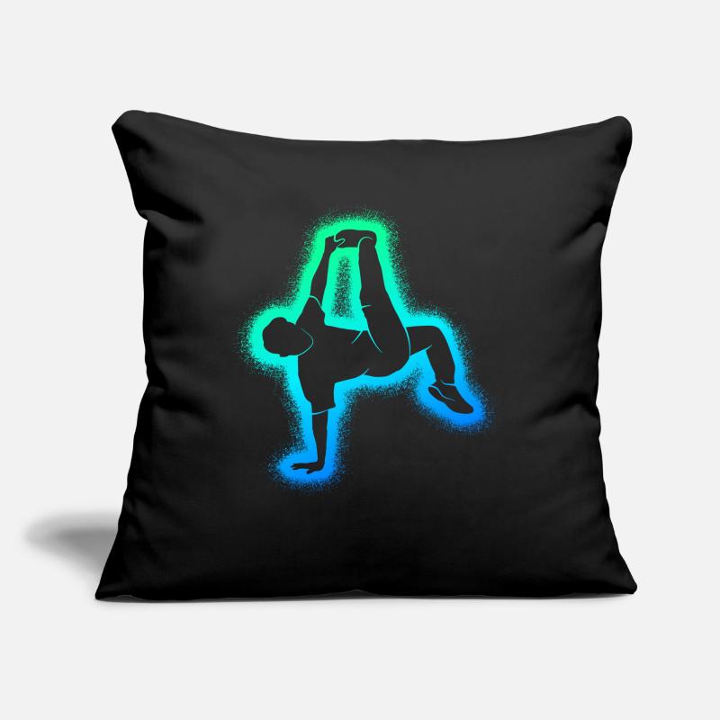 Breakdance Breakdancer Danse Garçons Breakdancer Coussin et housse de 45 x 45 cm