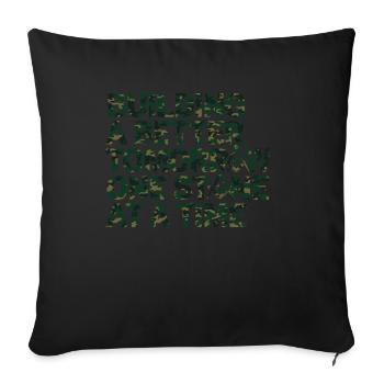 Mason Masonic Camo Freemason - Sofa pillow with filling 45cm x 45cm - black - Front
