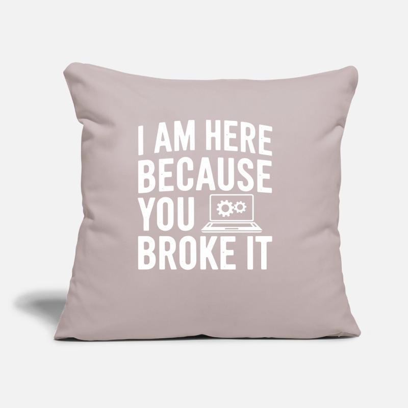 Administrator Support Nerd Computer Tech Sofa pillow with filling 45cm x 45cm