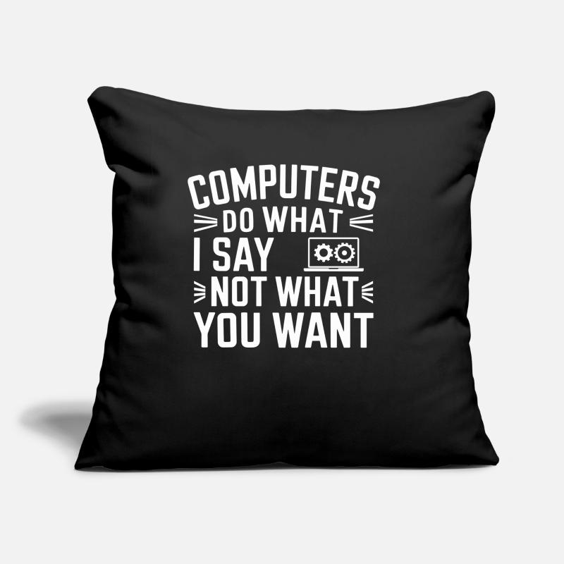 Administrator Support Nerd Computer Tech Sofakissen mit Füllung 45 x 45 cm