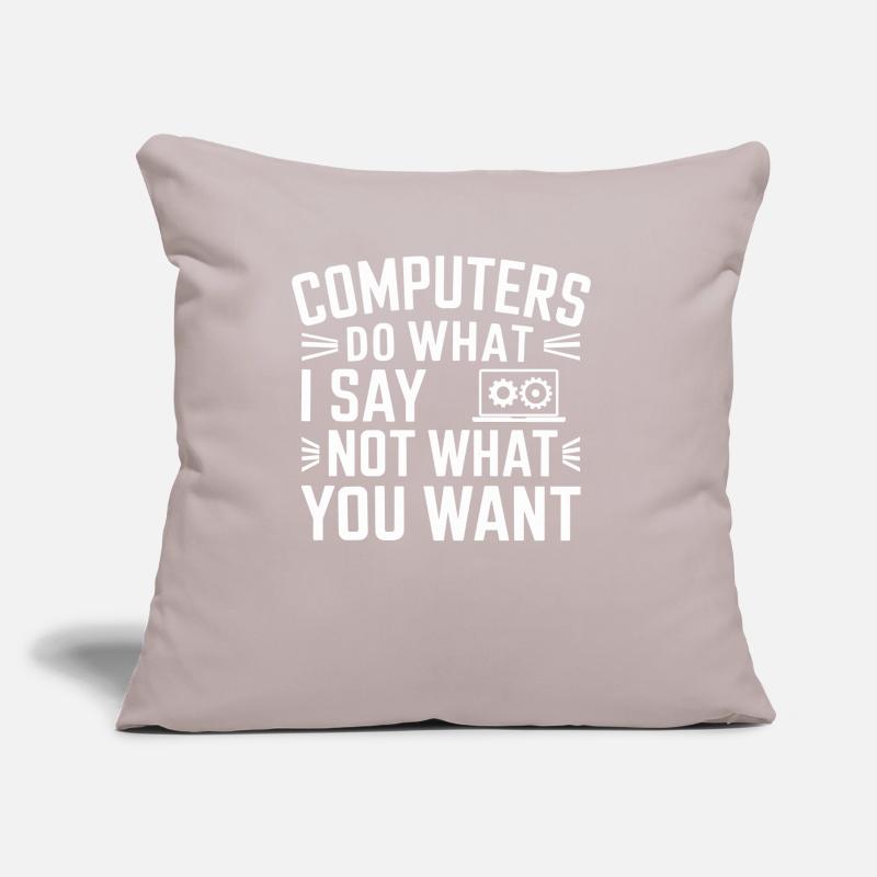 Administrator Support Nerd Computer Tech Sofa pillow with filling 45cm x 45cm