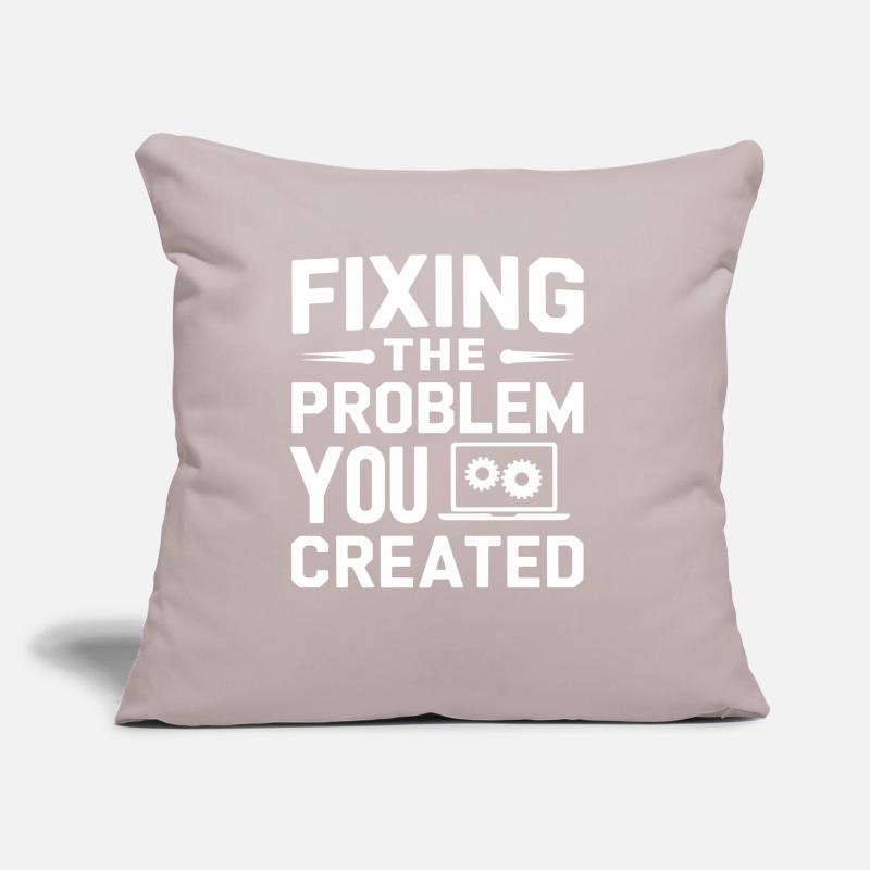 Administrator Support Nerd Computer Tech Sofa pillow with filling 45cm x 45cm