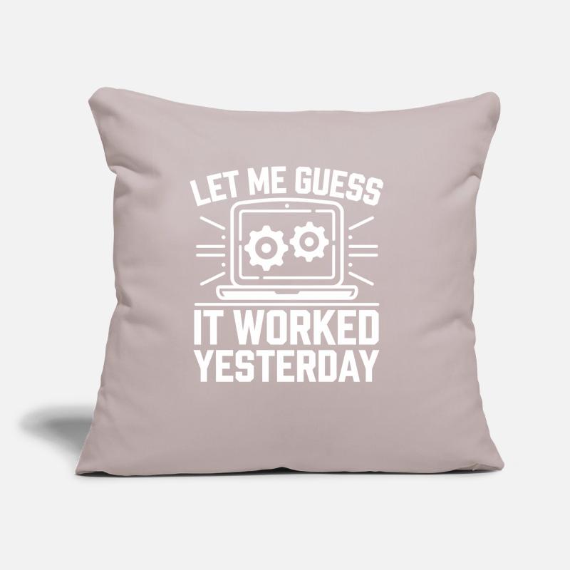 Administrator Support Nerd Computer Tech Sofa pillow with filling 45cm x 45cm