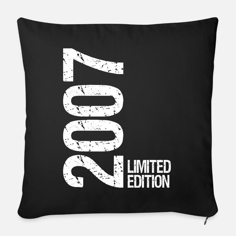 2007 limited edition - Sofakissen mit Füllung 45 x 45 cm - Schwarz