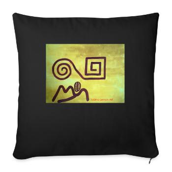 Sabino Lemon ART Tees - Sofakissen mit Füllung 45 x 45 cm - Schwarz - Vorne