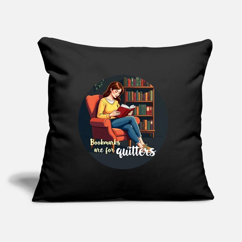 Je suis dans une relation engagée avec ma bibliothèque Coussin et housse de 45 x 45 cm