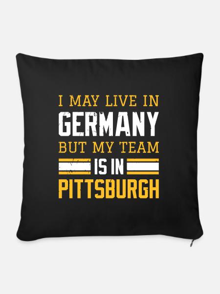 Pittsburgh - Sofakissen mit Füllung 45 x 45 cm - Schwarz
