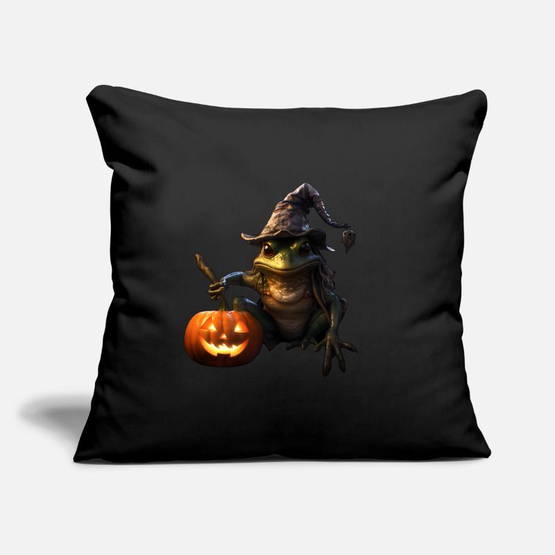 Crapaud sorcier d’Halloween Coussin et housse de 45 x 45 cm