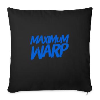 wir fliegen mit maximalem Warp - Sofakissen mit Füllung 45 x 45 cm - Schwarz - Vorne