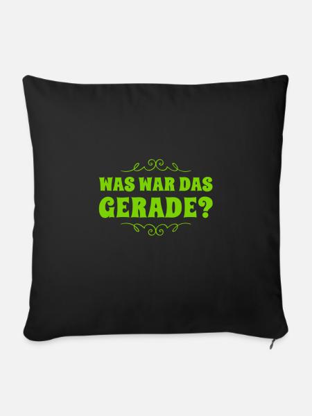 das war mir neu - Sofakissen mit Füllung 45 x 45 cm - Schwarz