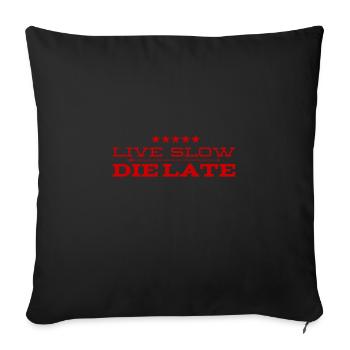 no stress - Sofa pillow with filling 45cm x 45cm - black - Front