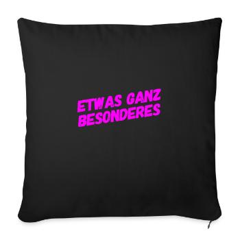 ganz besonders - Sofakissen mit Füllung 45 x 45 cm - Schwarz - Vorne