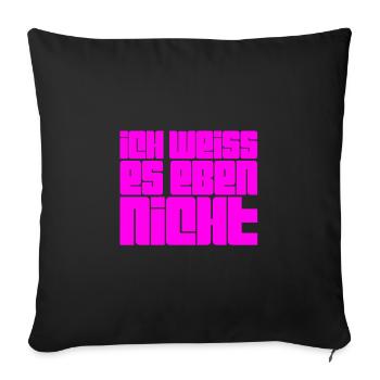 Aucune idée - Coussin et housse de 45 x 45 cm - noir - Devant