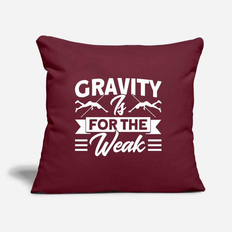 Athletics Pole vault Pole jumping Sofa pillow with filling 45cm x 45cm