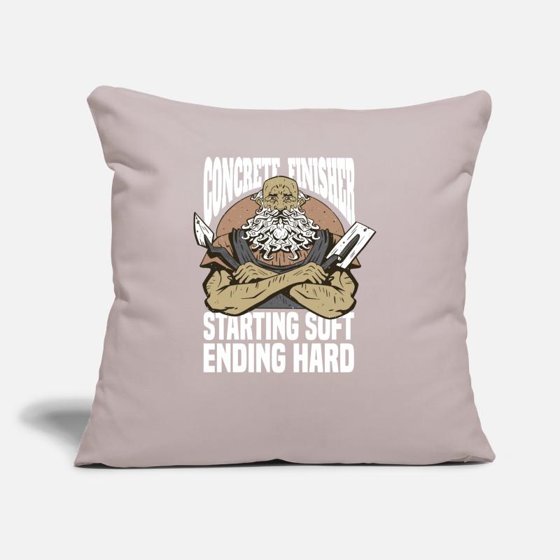 Concrete Construction workers Workers Sofa pillow with filling 45cm x 45cm