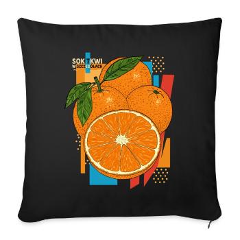 Le jus est dans les détails - Coussin et housse de 45 x 45 cm - noir - Devant